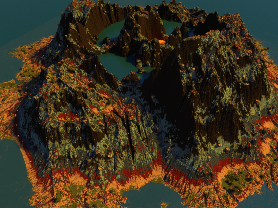迷你世界火山地形怎么找_火山地形怎么找迷你世界_火山地形的迷你世界
